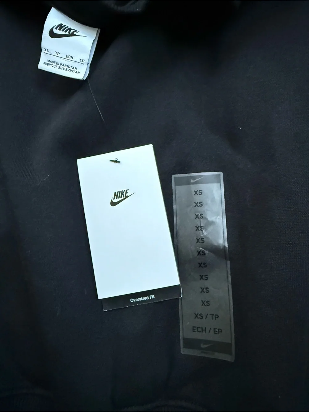 Nike Black Crewneck Sweatshirt with White Swoosh